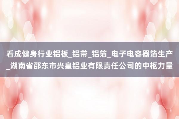 看成健身行业铝板_铝带_铝箔_电子电容器箔生产_湖南省邵东市兴皇铝业有限责任公司的中枢力量